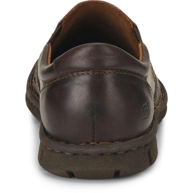 Born Men's Sawyer Slip-Ons & Lace-Ups - Dark Castano (Brown)