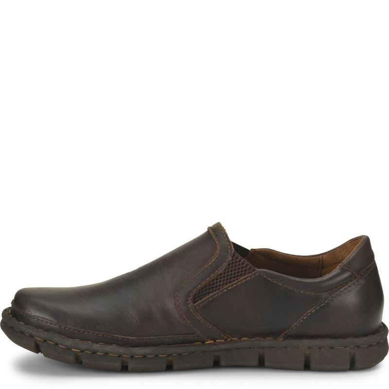 Born Men's Sawyer Slip-Ons & Lace-Ups - Dark Castano (Brown)