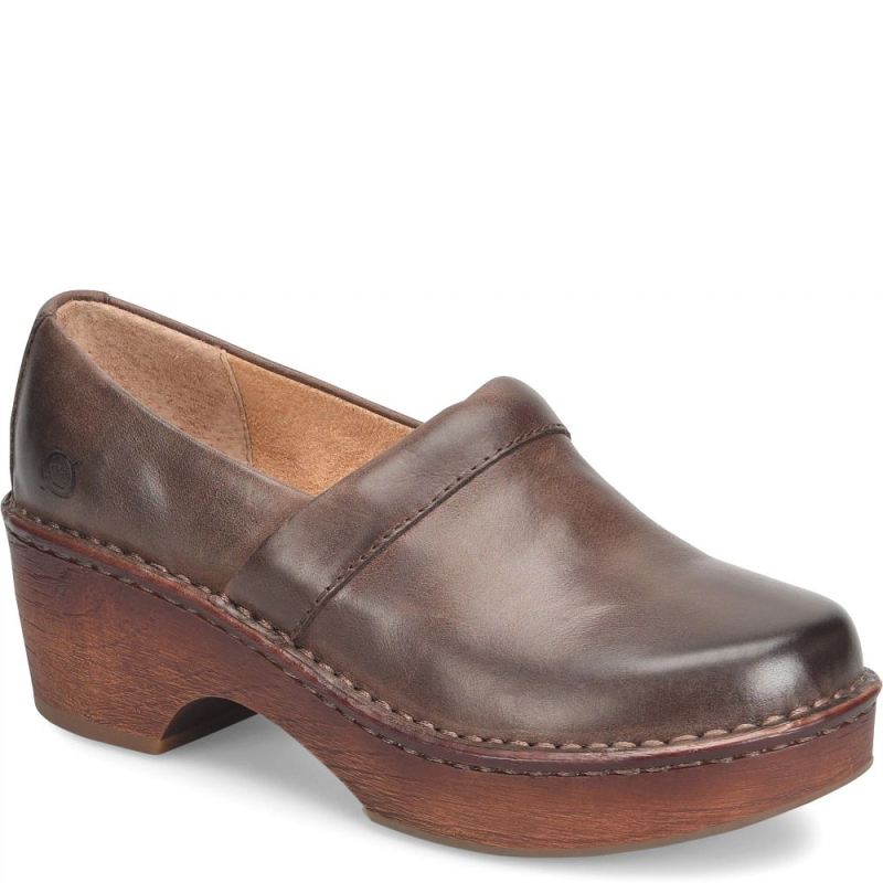 Born Women's Freya Clogs - Chocolate (Brown)