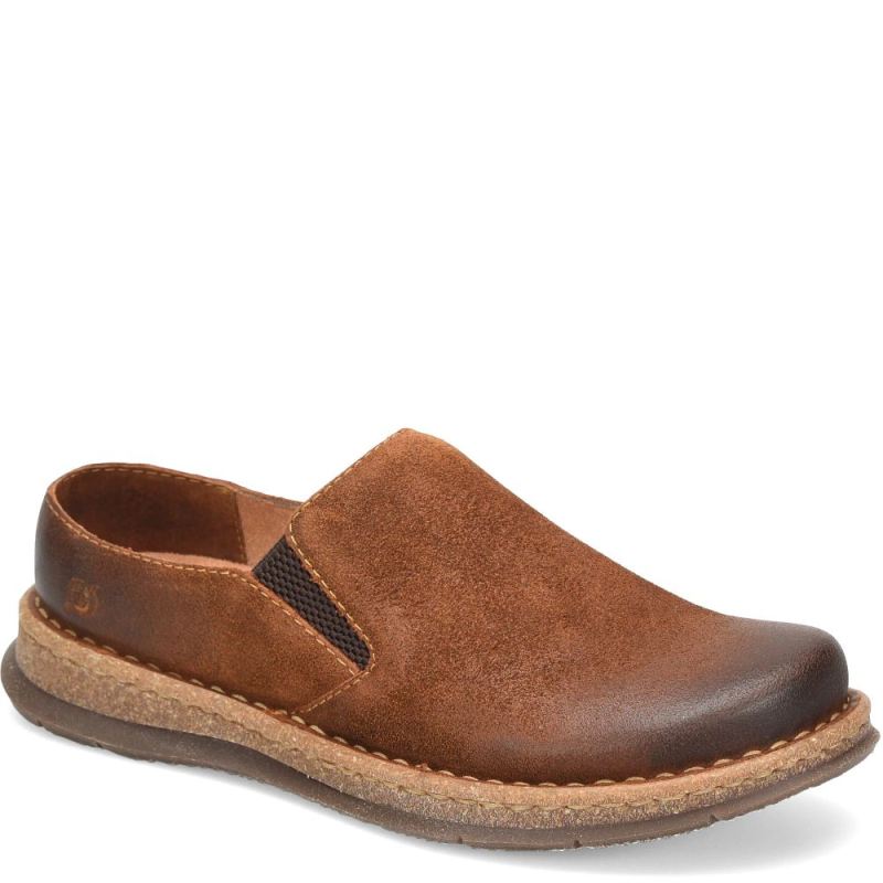 Born Men's Bryson Clog Slip-Ons & Lace-Ups - Glazed Ginger Distr