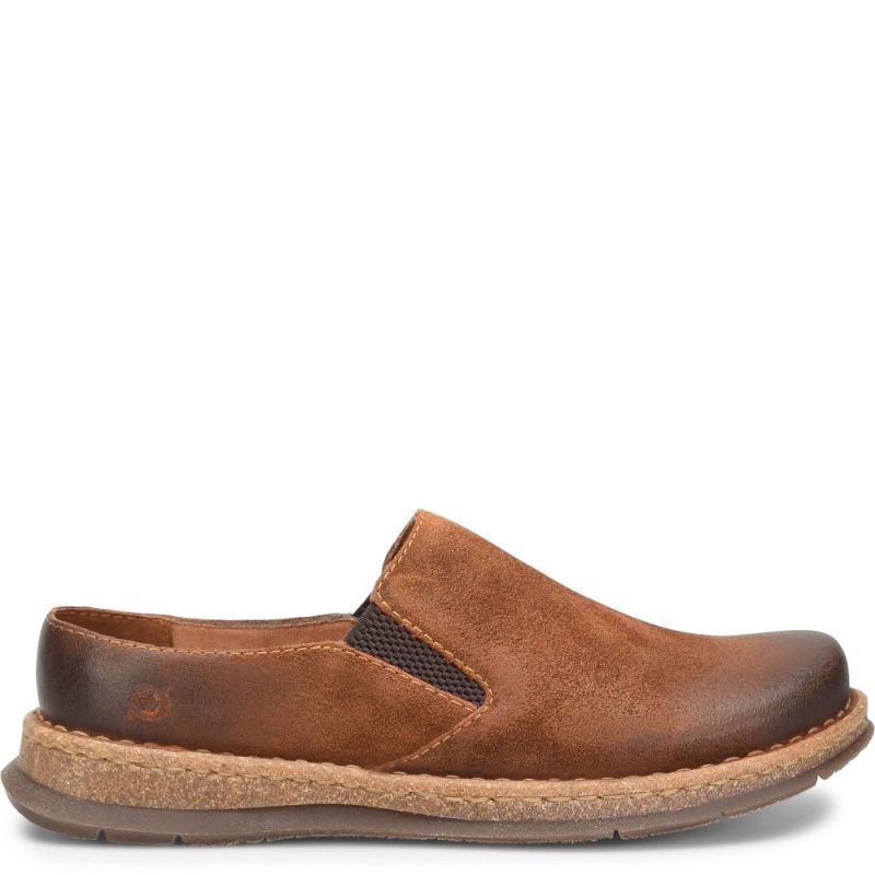 Born Men's Bryson Clog Slip-Ons & Lace-Ups - Glazed Ginger Distr