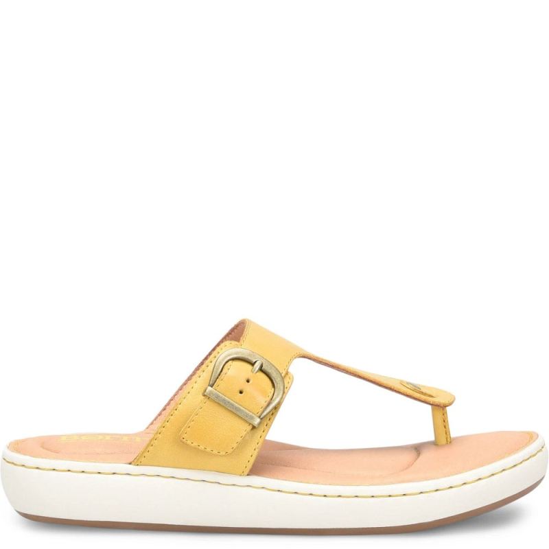 Born Women's Jules Sandals - Yellow Lemon (Yellow)