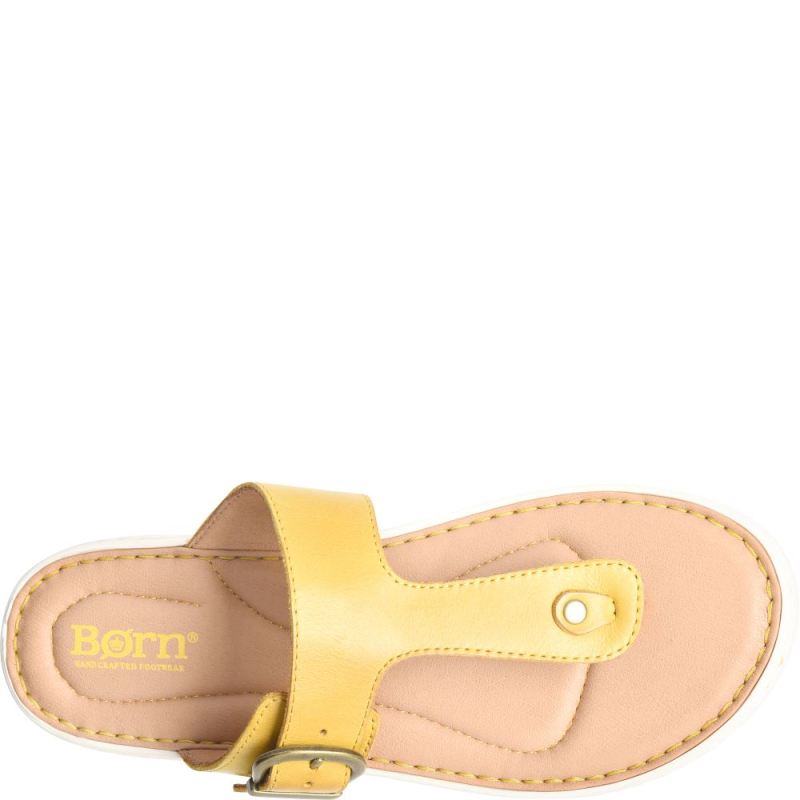 Born Women's Jules Sandals - Yellow Lemon (Yellow)