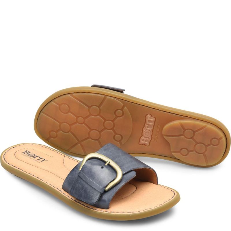 Born Women's Miarra Sandals - Navy Oceano (Blue)