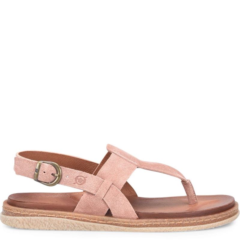 Born Women's Cammie Sandals - Blush Malve Suede (Pink)