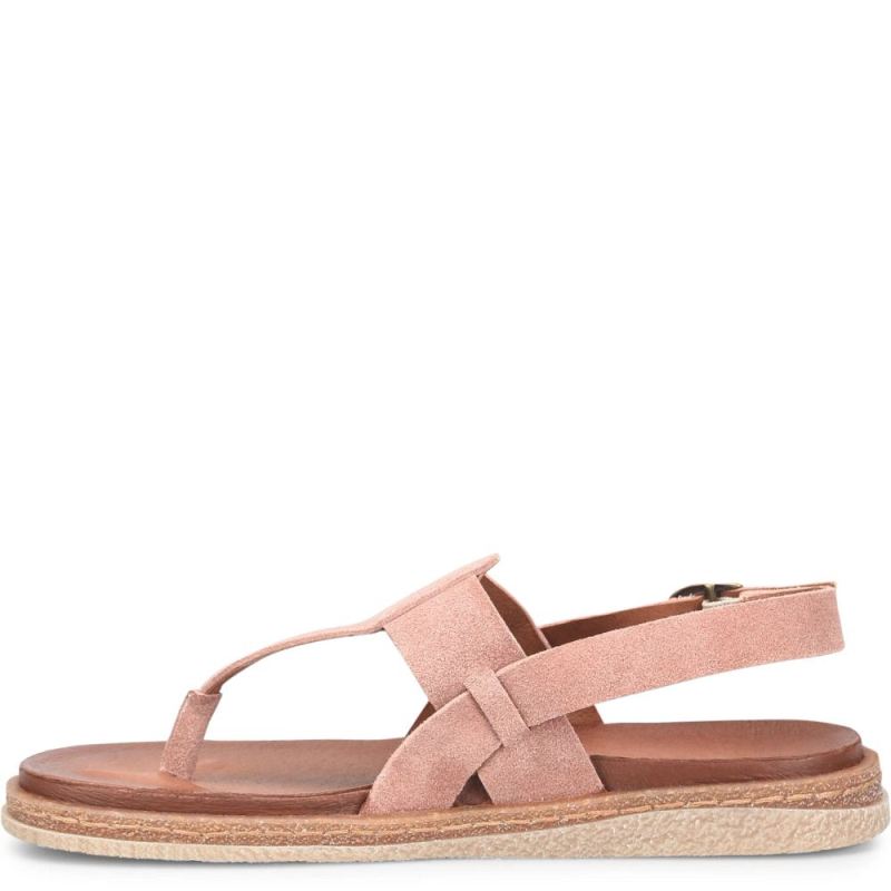 Born Women's Cammie Sandals - Blush Malve Suede (Pink)