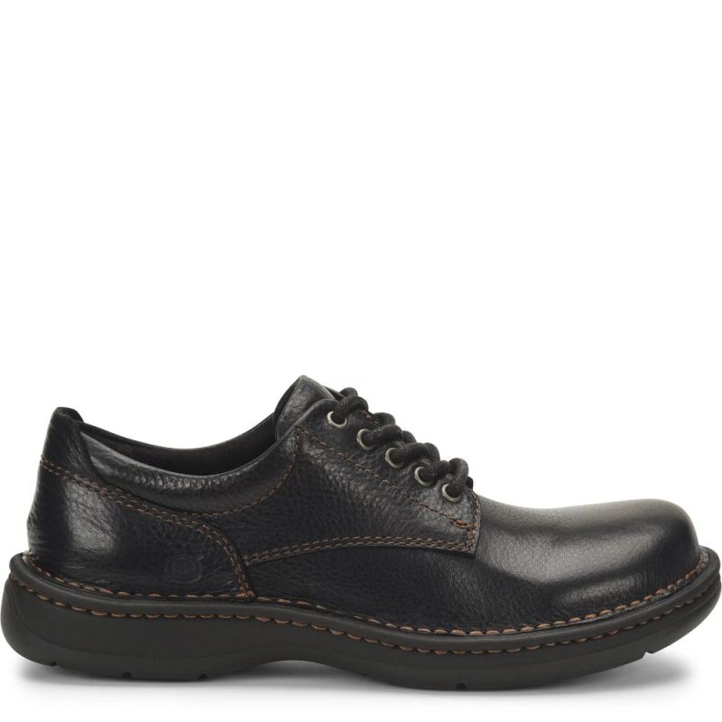 Born Men's Hutchins III Slip-Ons & Lace-Ups - Black