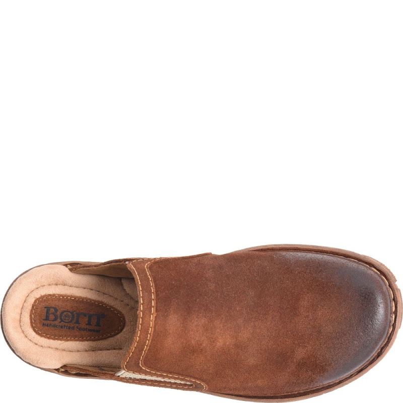 Born Men's Maxim Slip-Ons & Lace-Ups - Glazed Ginger Distressed