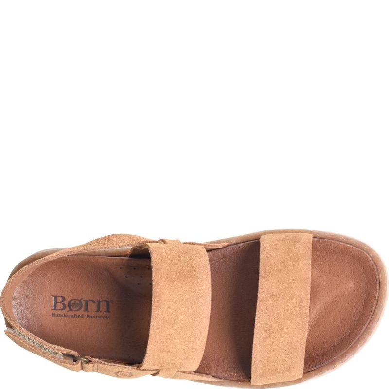 Born Women's Cadyn Sandals - Camel Suede (Tan)