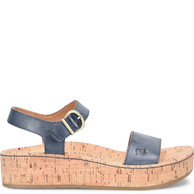 Born Women's Sari Sandals - Navy Oceano (Blue)