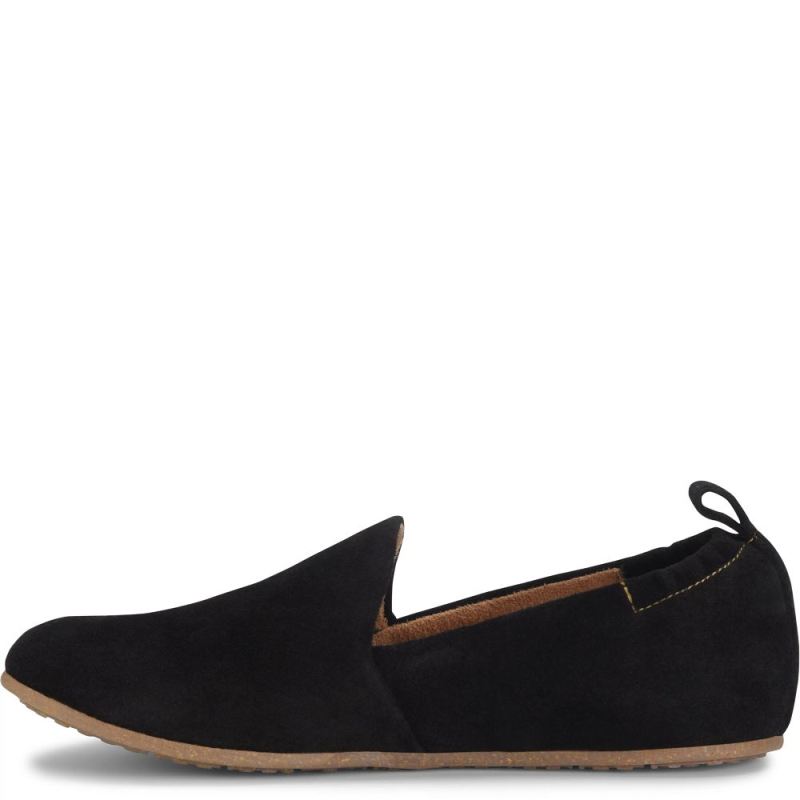 Born Women's Margarite Slip-Ons & Lace-Ups - Black Suede (Black)