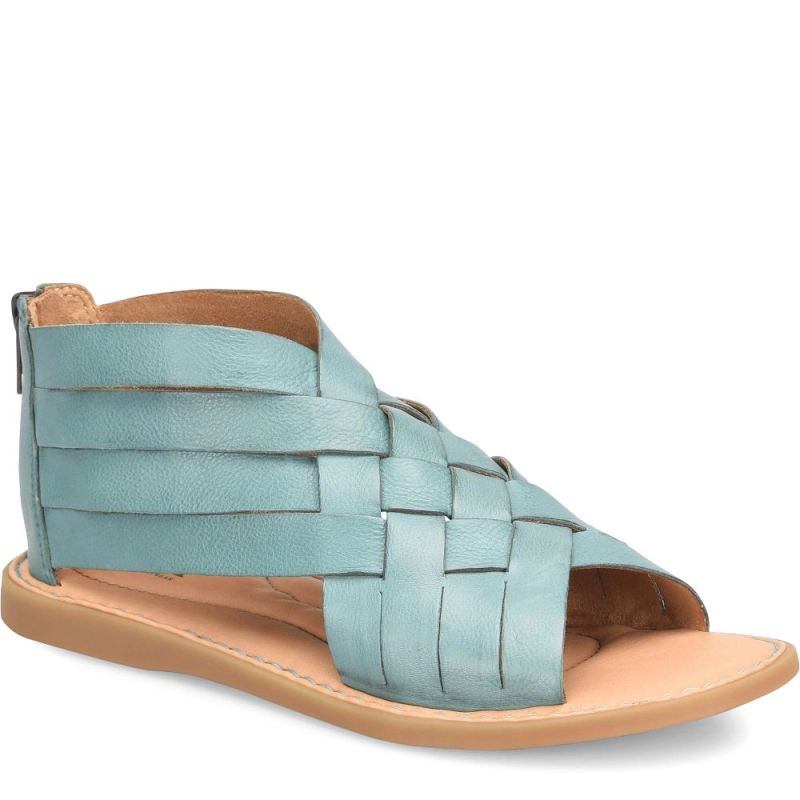 Born Women's Iwa Woven Sandals - Turquoise Lagoon (Green)