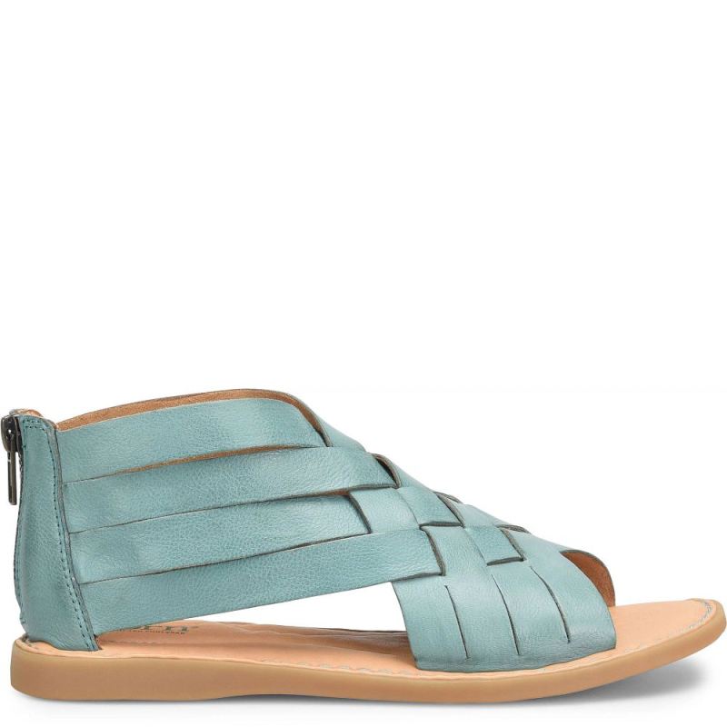 Born Women's Iwa Woven Sandals - Turquoise Lagoon (Green)