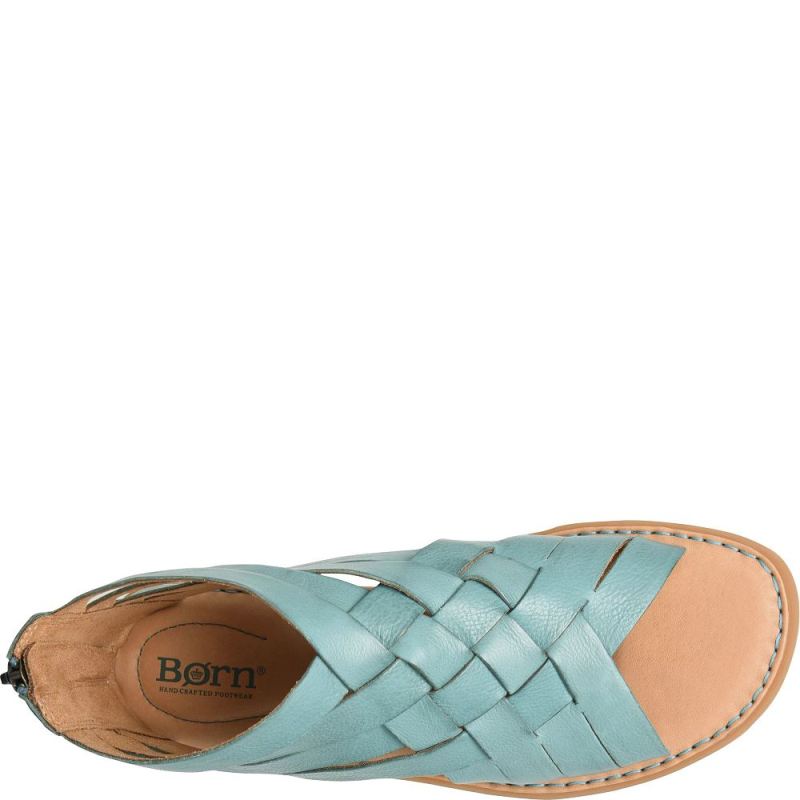 Born Women's Iwa Woven Sandals - Turquoise Lagoon (Green)