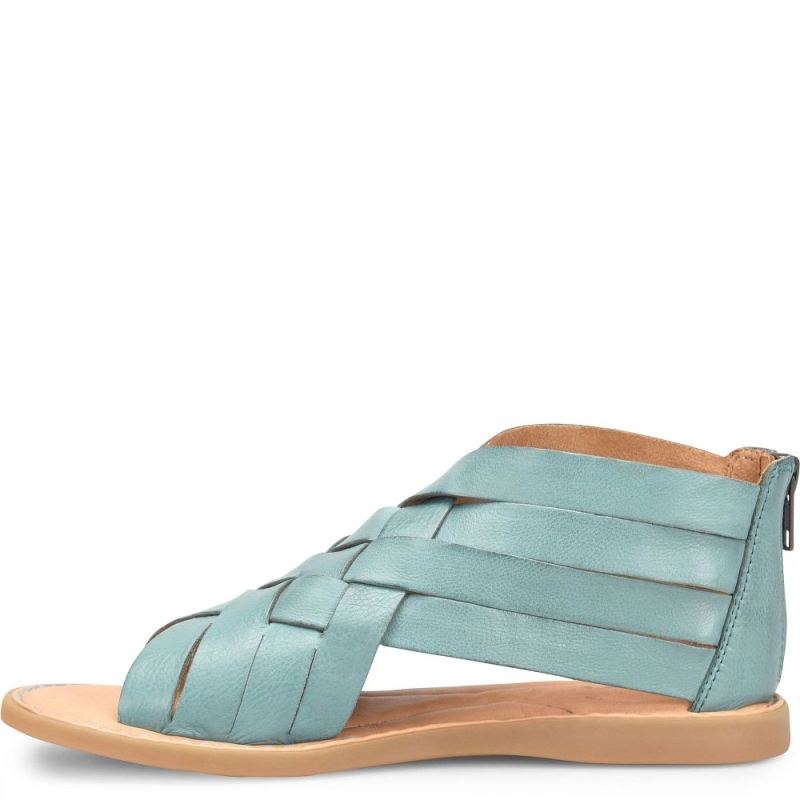 Born Women's Iwa Woven Sandals - Turquoise Lagoon (Green)