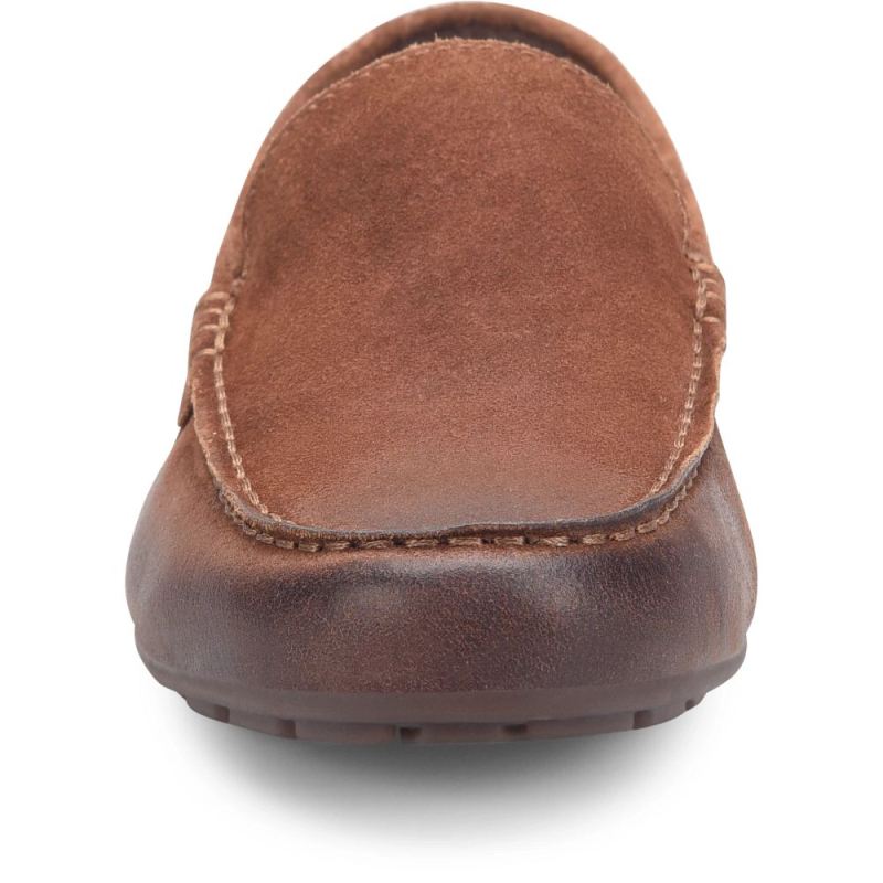 Born Men's Allan Slip-Ons & Lace-Ups - Rust Tobacco Distressed (