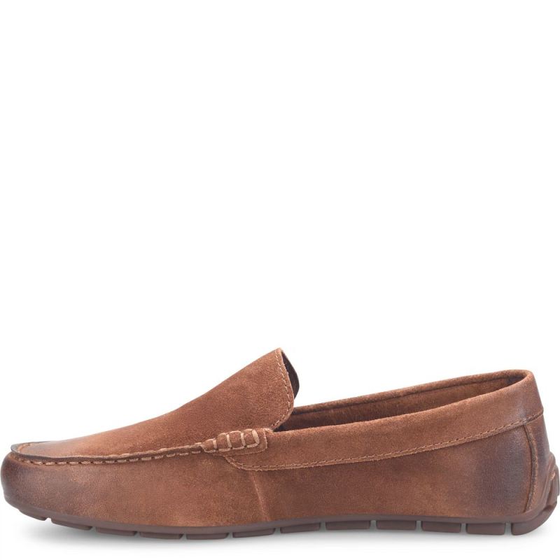 Born Men's Allan Slip-Ons & Lace-Ups - Rust Tobacco Distressed (