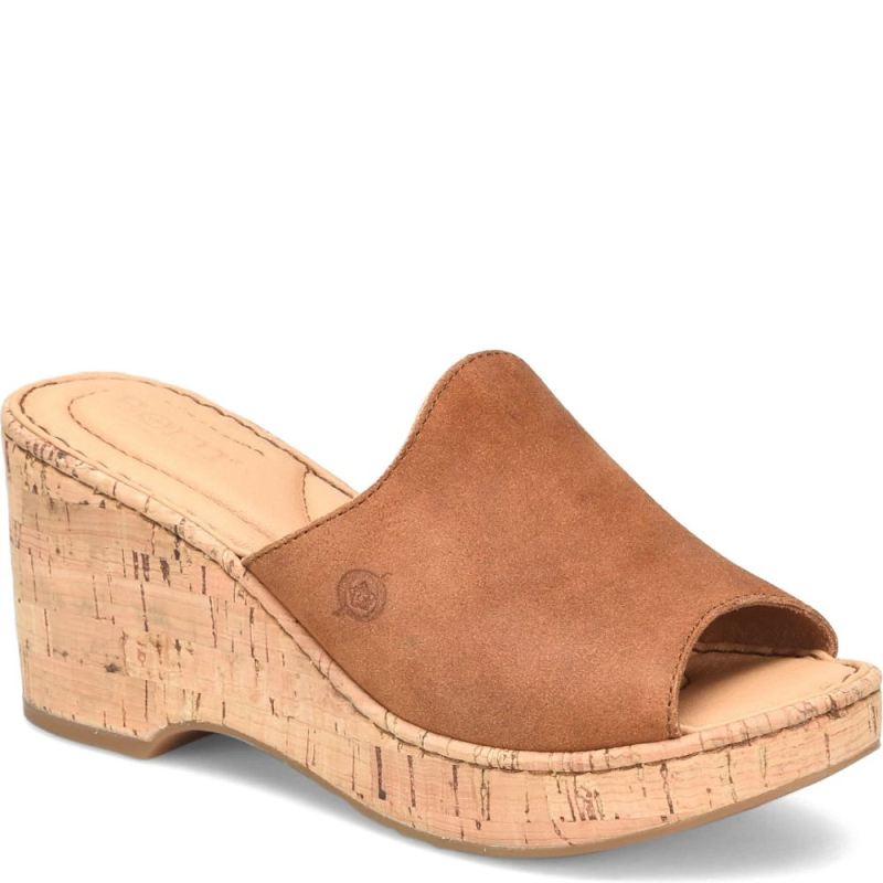 Born Women's Lilah Sandals - Tan Camel Distressed (Tan)