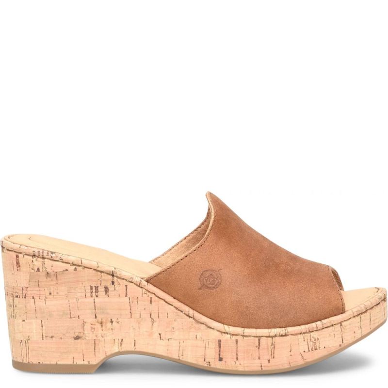 Born Women's Lilah Sandals - Tan Camel Distressed (Tan)