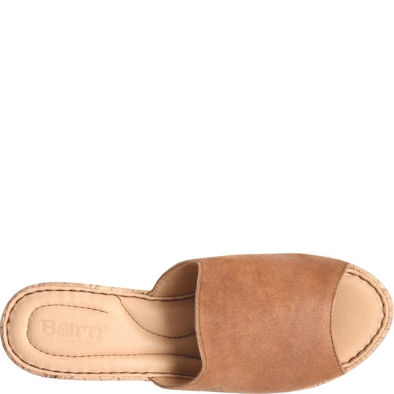 Born Women's Lilah Sandals - Tan Camel Distressed (Tan)