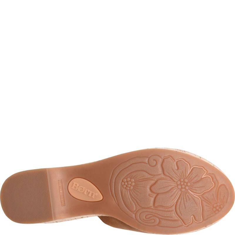 Born Women's Lilah Sandals - Tan Camel Distressed (Tan)