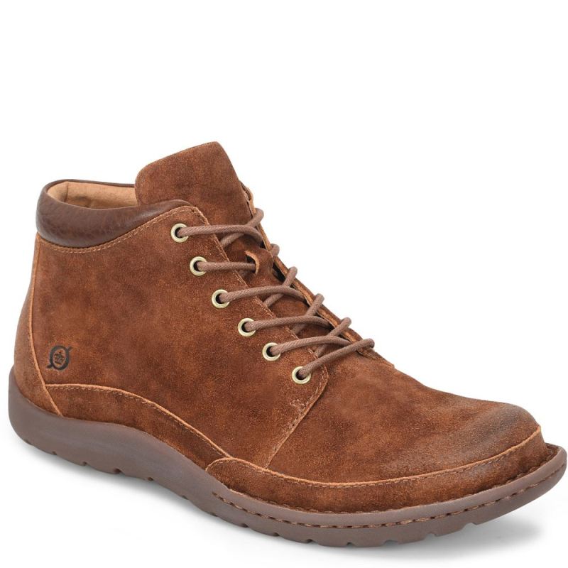 Born Men's Nigel Boots - Rust Tobacco Distressed (Brown)