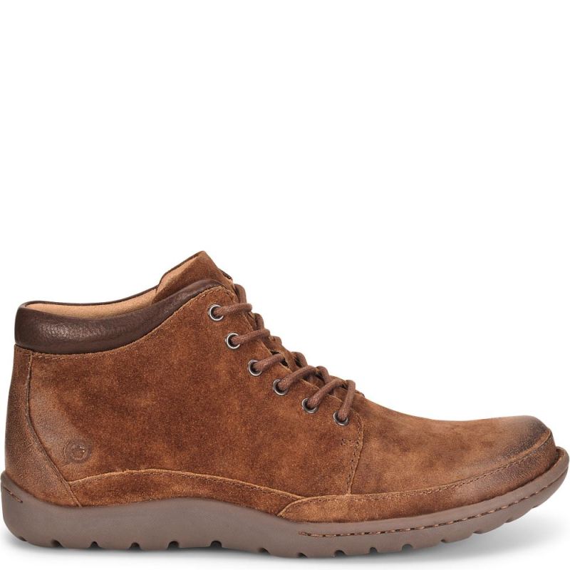 Born Men's Nigel Boots - Rust Tobacco Distressed (Brown)