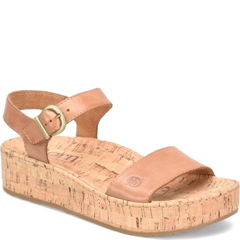 Born Women's Sari Sandals - Cuoio Brown (Brown)