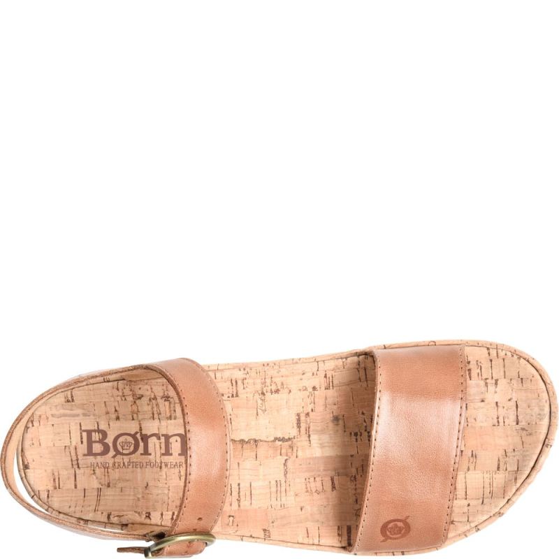 Born Women's Sari Sandals - Cuoio Brown (Brown)