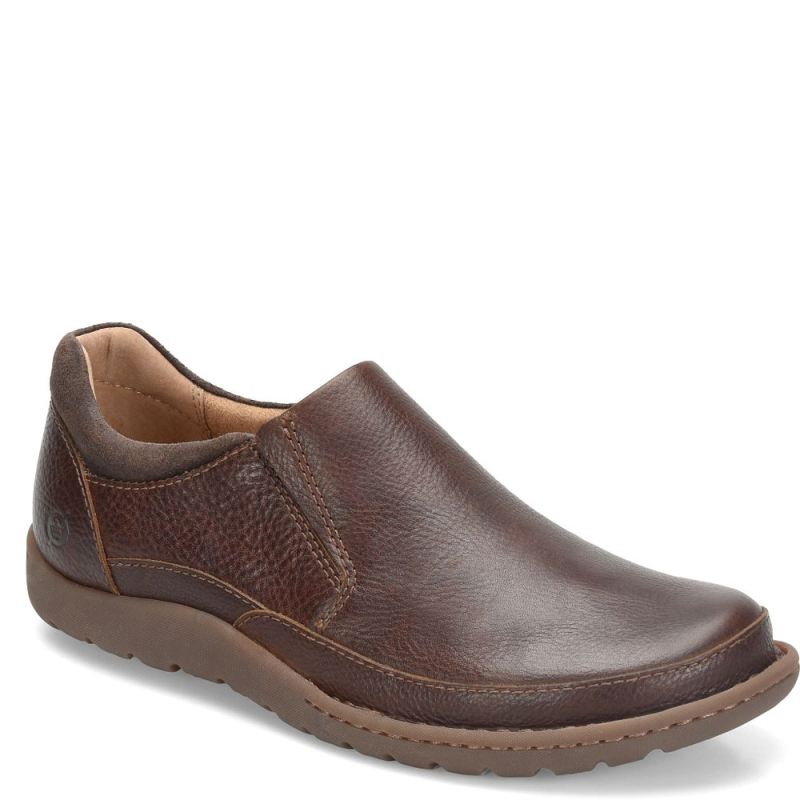 Born Men's Nigel Slip On Slip-Ons & Lace-Ups - Dark Brown (Brown