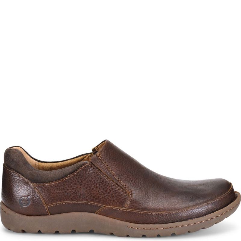 Born Men's Nigel Slip On Slip-Ons & Lace-Ups - Dark Brown (Brown