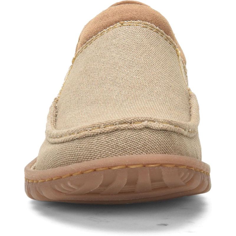 Born Men's Gudmund Slip-Ons & Lace-Ups - Natural Canvas (Tan)