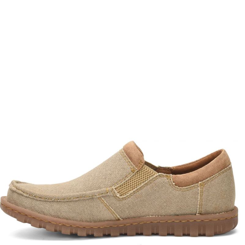 Born Men's Gudmund Slip-Ons & Lace-Ups - Natural Canvas (Tan)