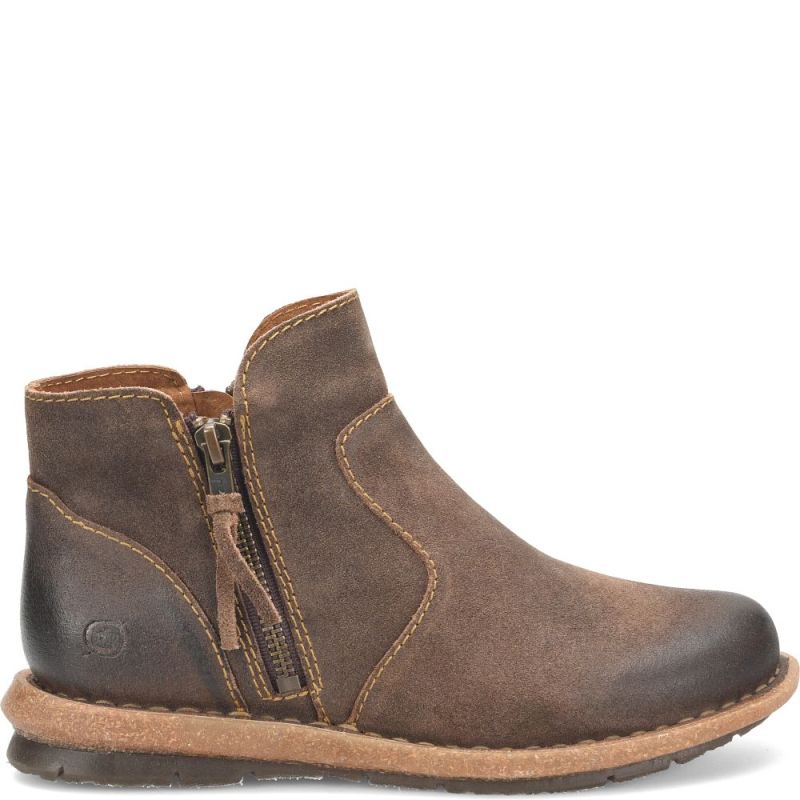 Born Women's Thia Boots - Taupe Avola Distressed (Tan)