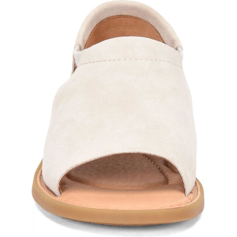 Born Women's Cove Modern Sandals - Cream Porcellana Suede (White