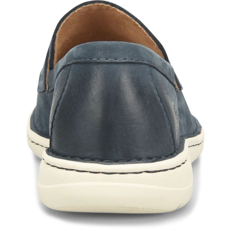 Born Men's Taylor Slip-Ons & Lace-Ups - Navy Blue Night Nubuck (