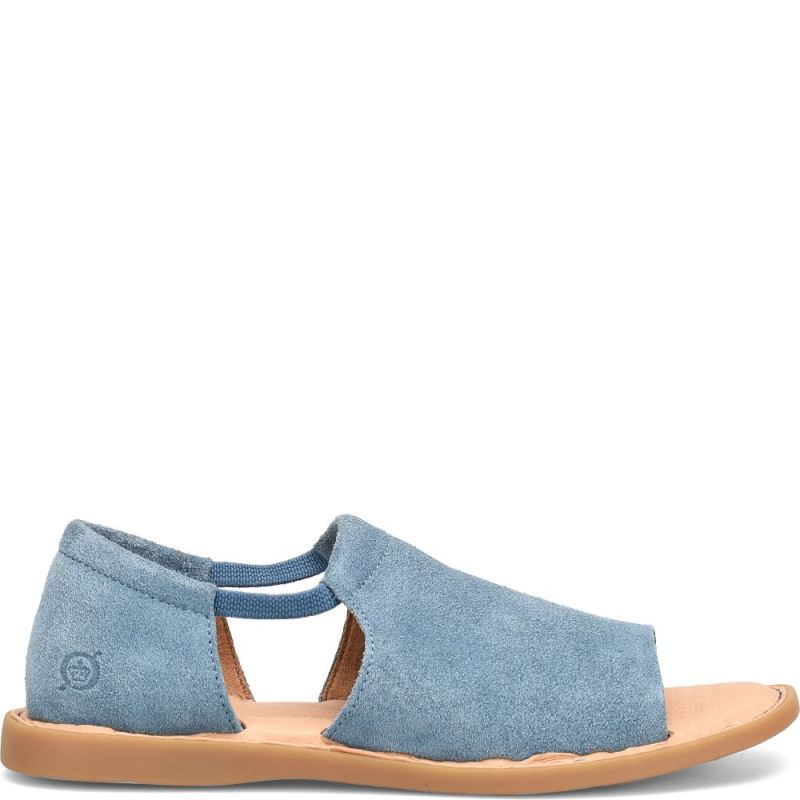 Born Women's Cove Modern Sandals - Jeans Suede (Blue)