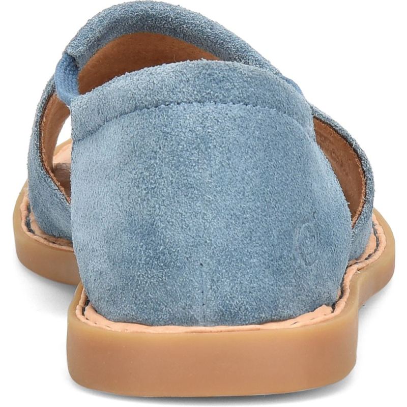 Born Women's Cove Modern Sandals - Jeans Suede (Blue)