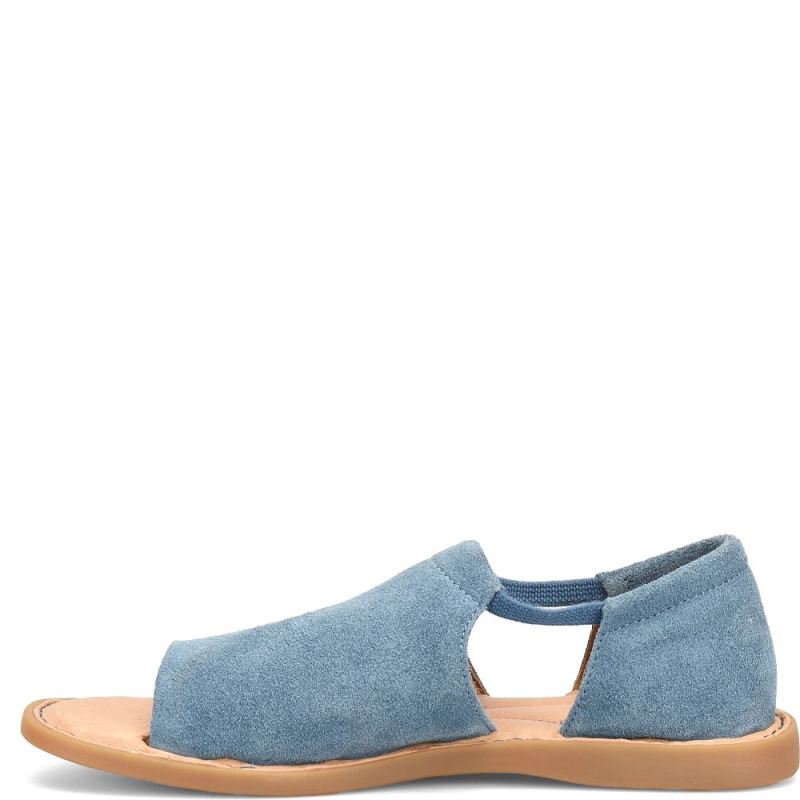 Born Women's Cove Modern Sandals - Jeans Suede (Blue)