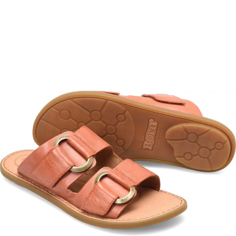 Born Women's Marston Sandals - Orange Papaya (Orange) - Click Image to Close