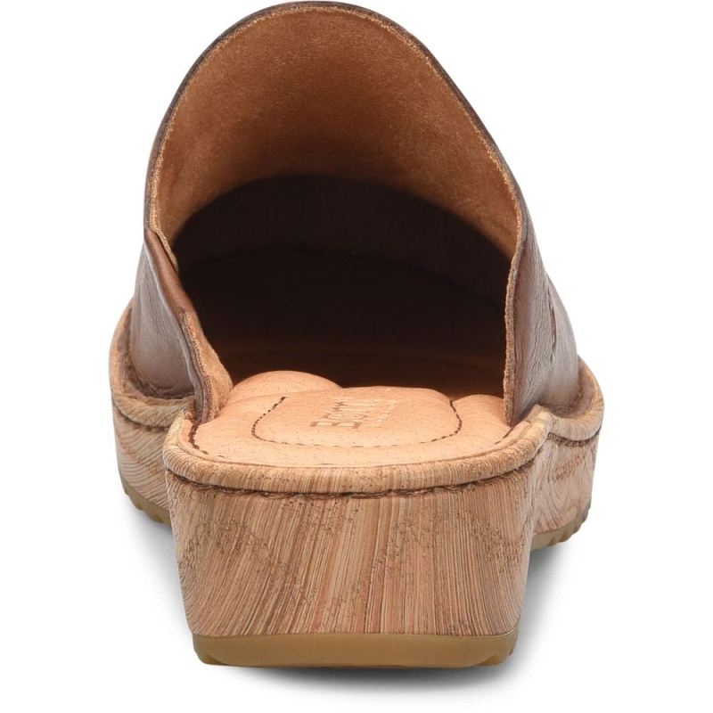 Born Women's Andy Clogs - Luggage (Brown)