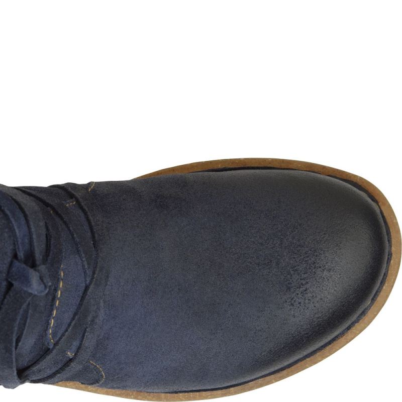 Born Women's Tarkiln Boots - Navy Blue Distressed (Blue)