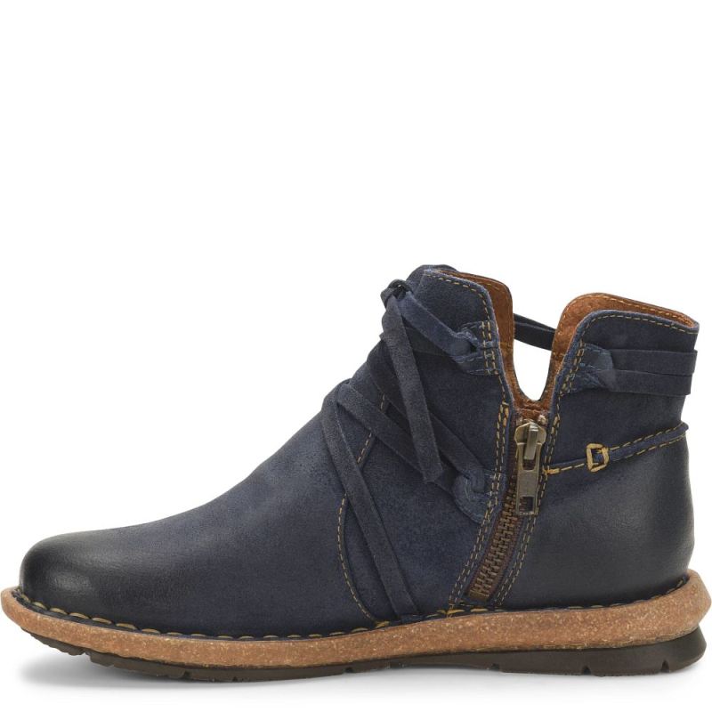 Born Women's Tarkiln Boots - Navy Blue Distressed (Blue)