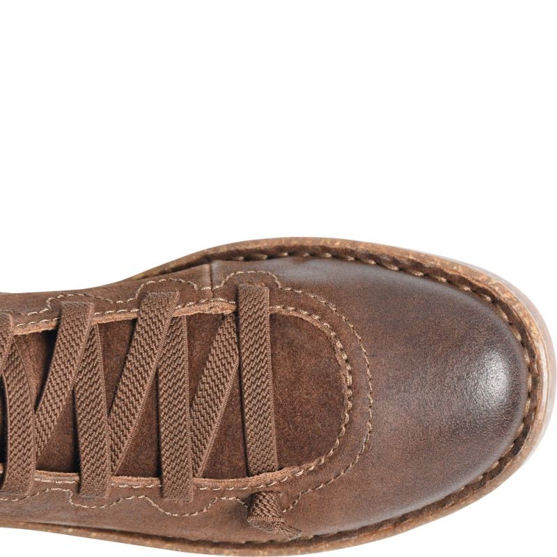 Born Women's Sienna Slip-Ons & Lace-Ups - Rust Tobacco Distresse