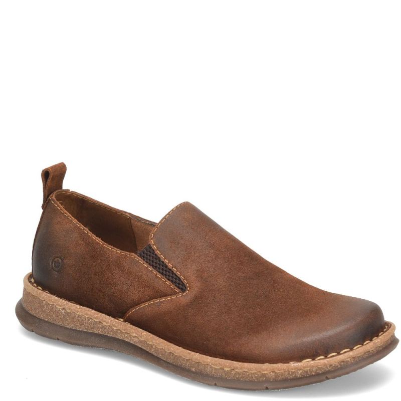 Born Men's Bryson Slip-Ons & Lace-Ups - Glazed Ginger Distressed