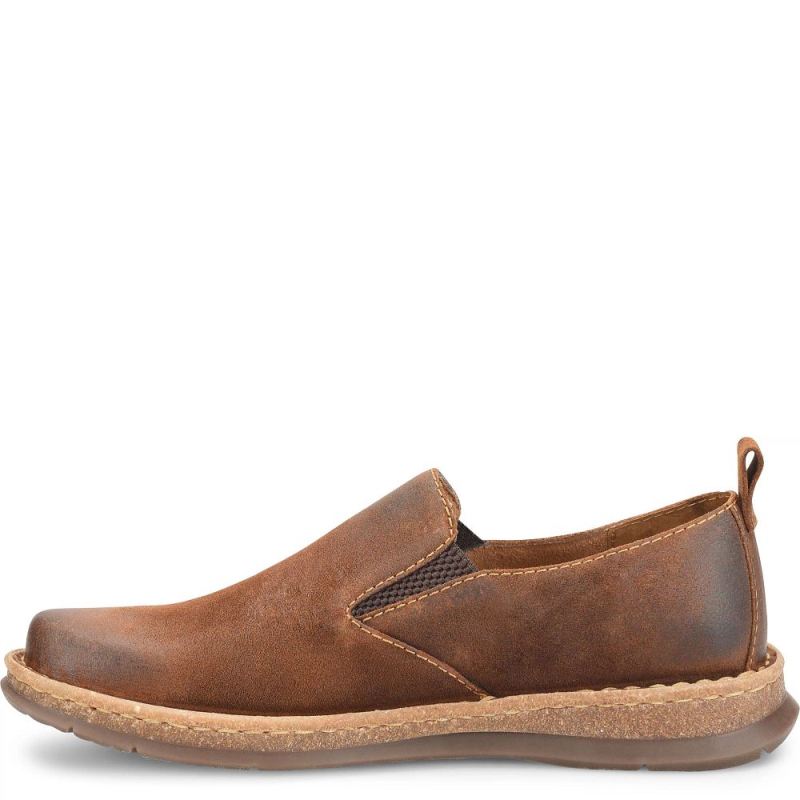 Born Men's Bryson Slip-Ons & Lace-Ups - Glazed Ginger Distressed