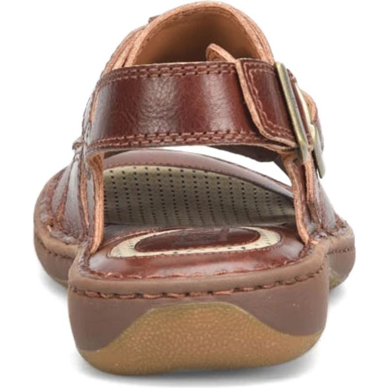 Born Men's Miguel Sandals - Dark Tan Bourbon (Brown)