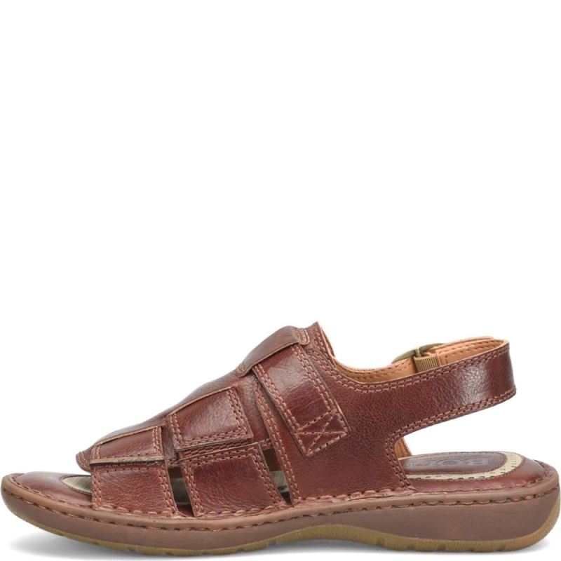 Born Men's Miguel Sandals - Dark Tan Bourbon (Brown)