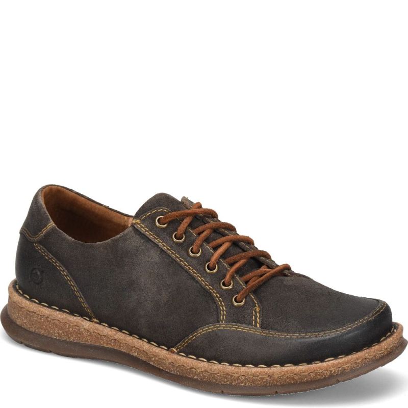 Born Men's Bronson Slip-Ons & Lace-Ups - Dark Concrete Distresse