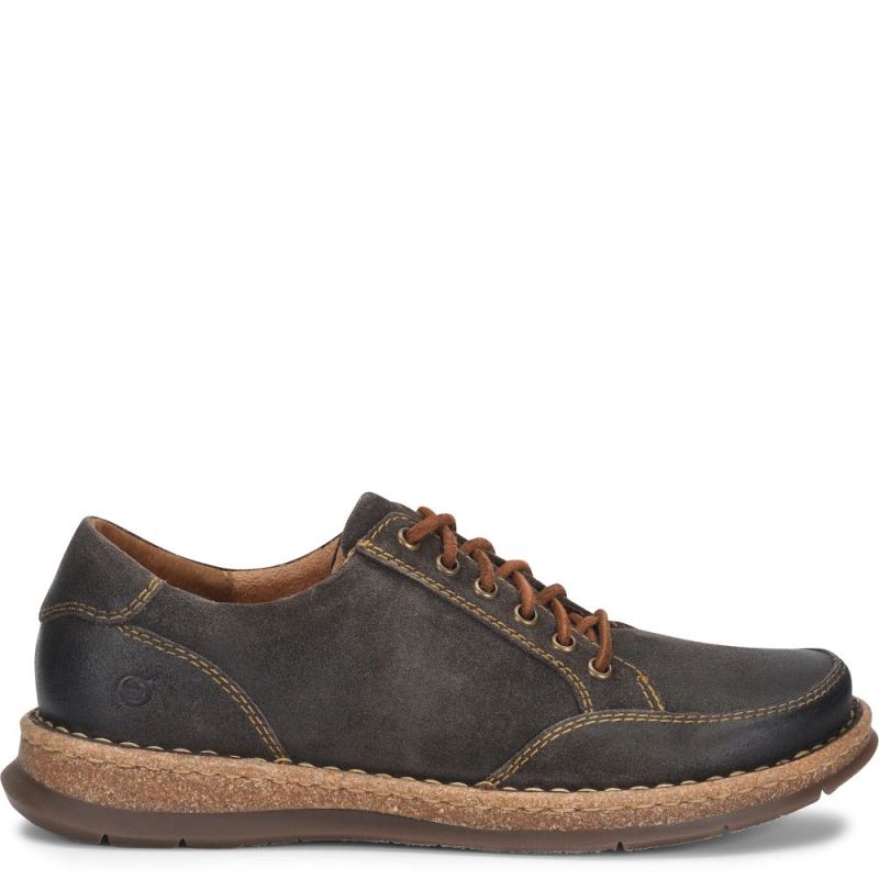 Born Men's Bronson Slip-Ons & Lace-Ups - Dark Concrete Distresse